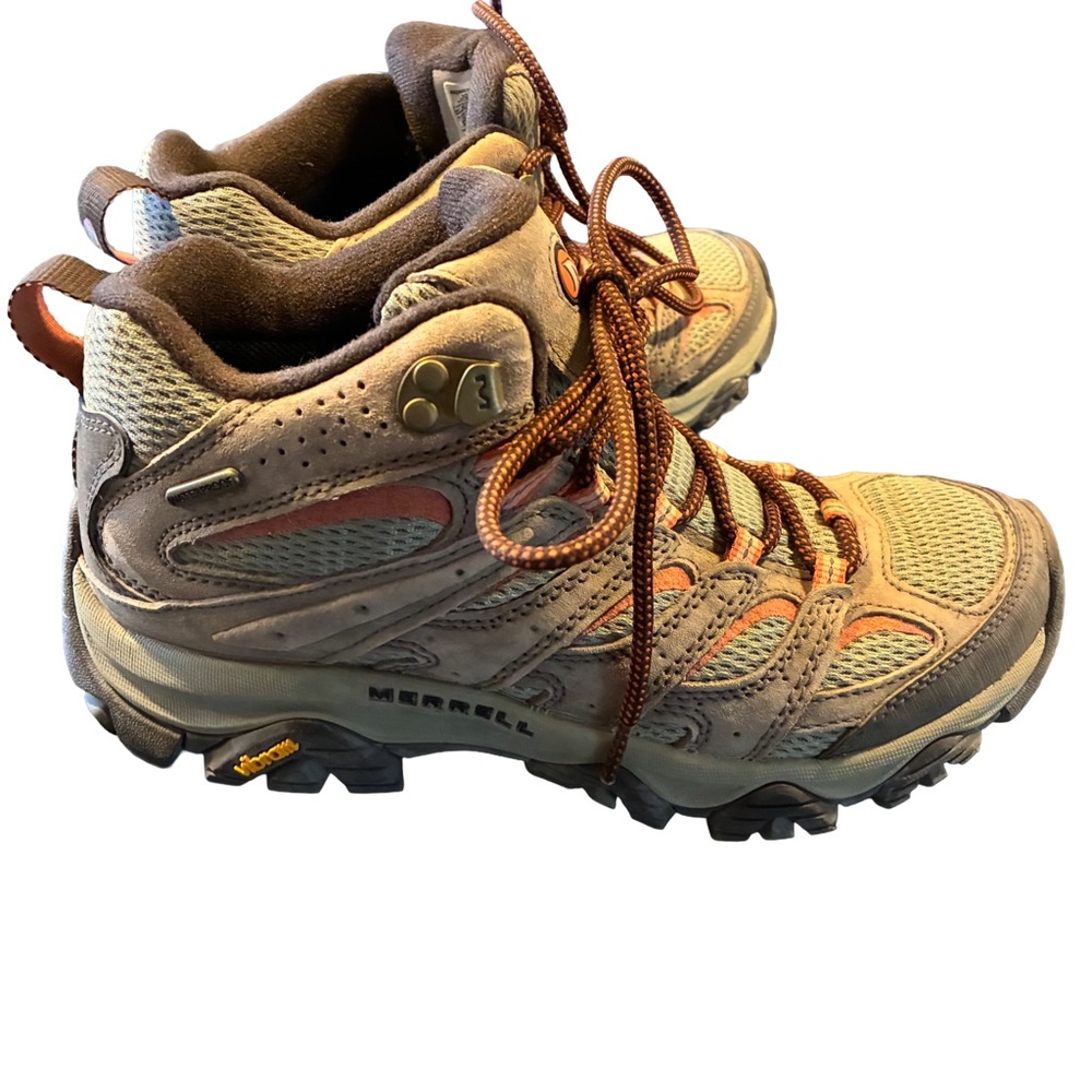 Merrell Gray and Orange Athletic Shoes